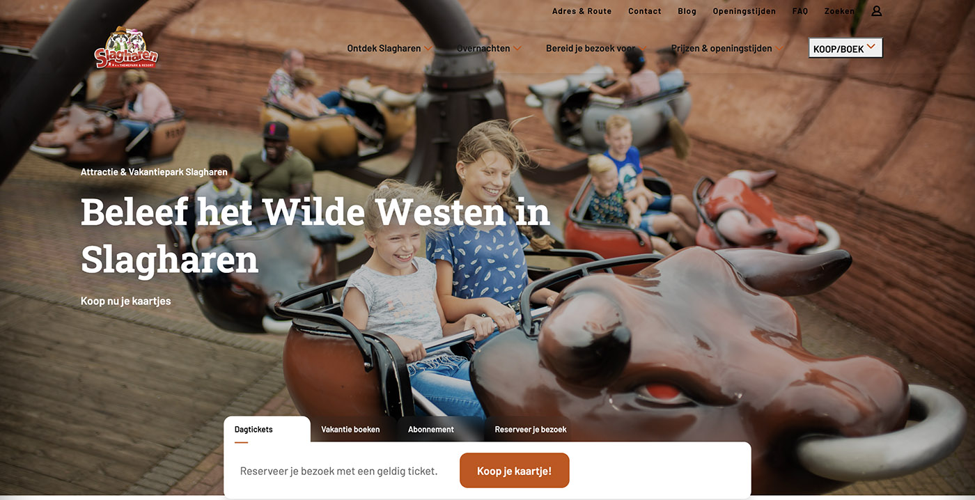 Dit is de nieuwe website van Attractiepark Slagharen