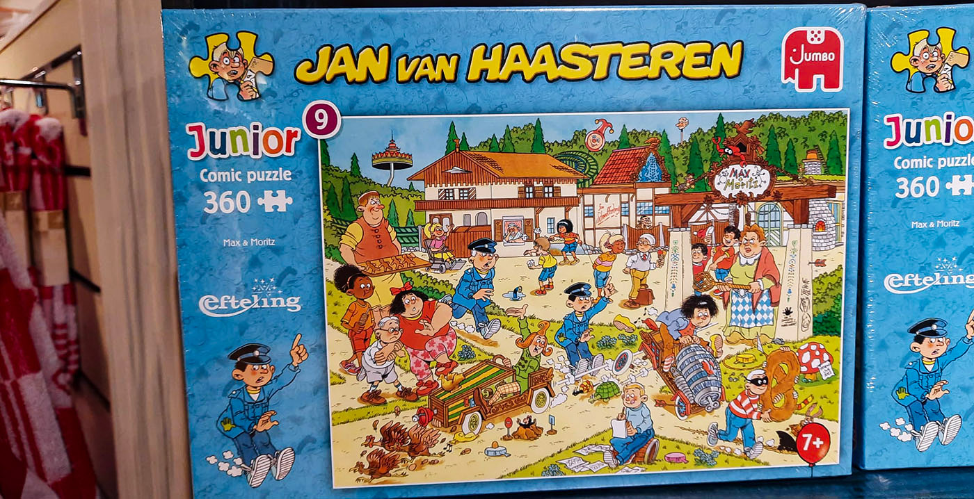 Efteling verkoopt nieuwe kinderpuzzel met Max & Moritz