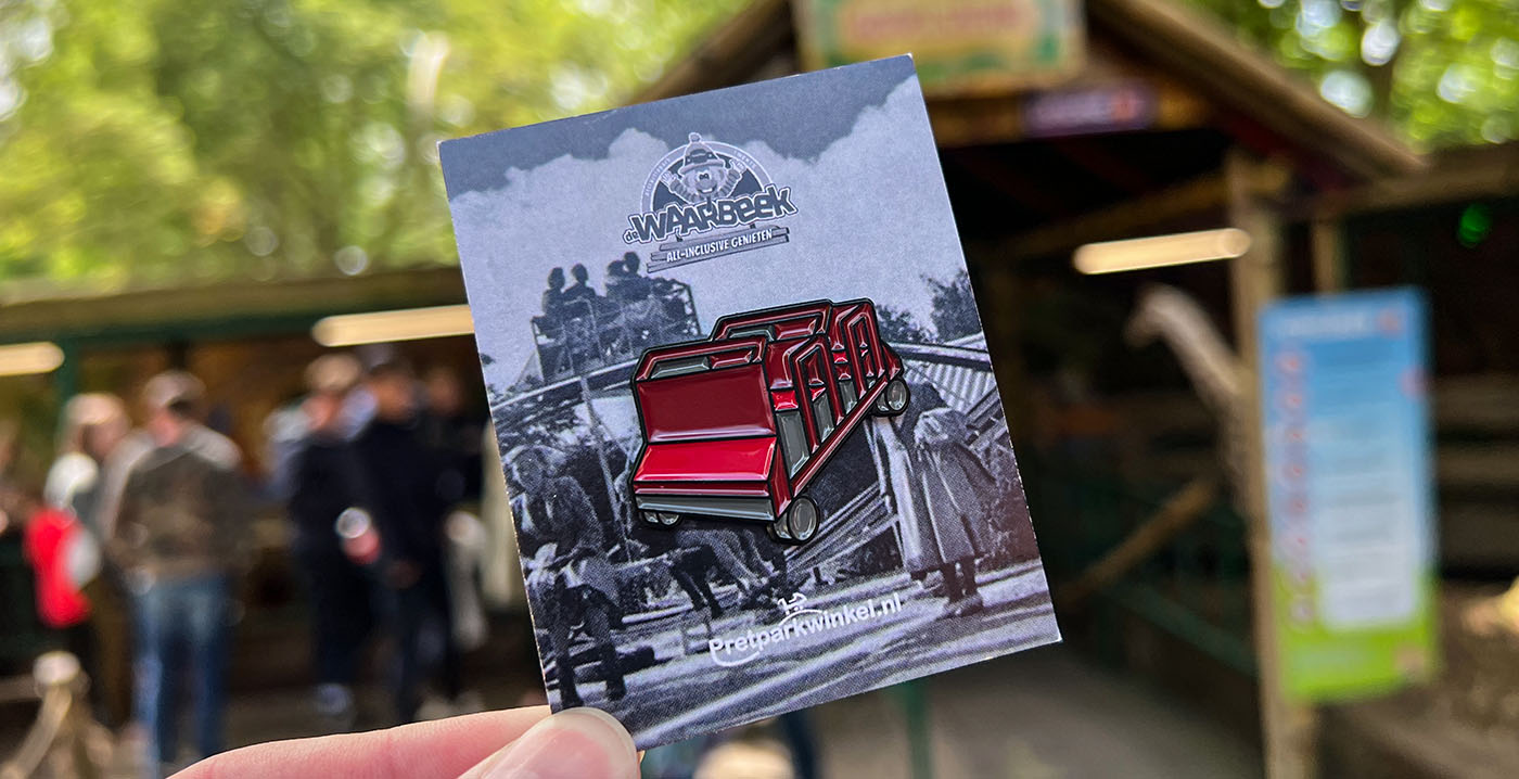 Attractiepark presenteert pin van oudste achtbaan in de Benelux