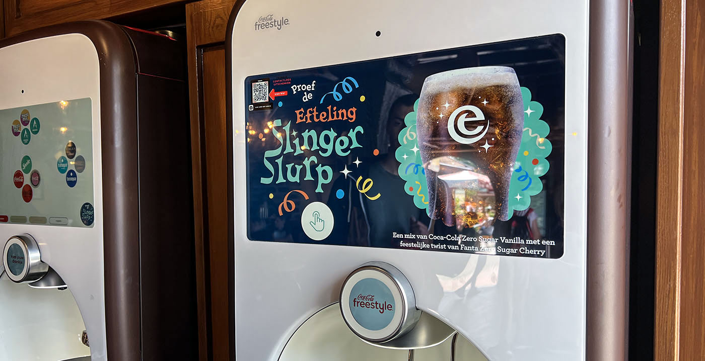 Foto's: Efteling neemt Coca-Cola Freestyle-automaten in gebruik