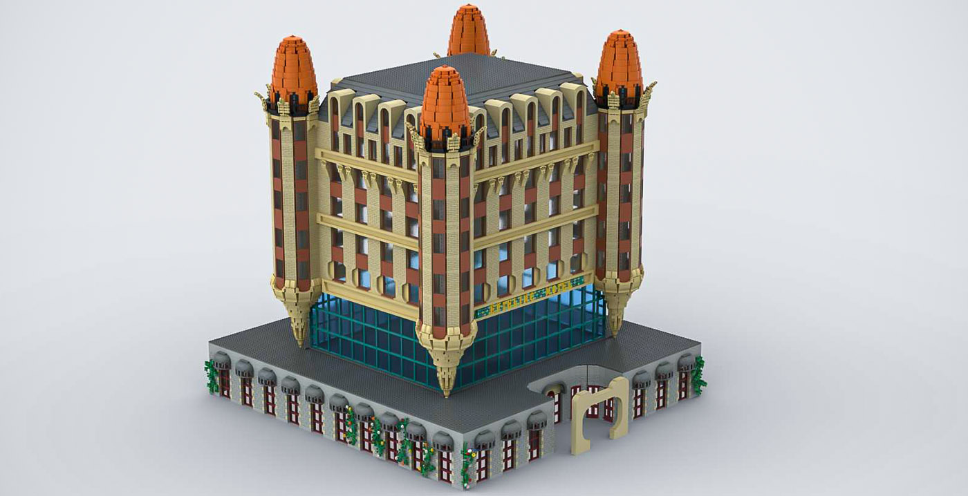 Lego-kunstenaar ontwerpt Efteling Hotel gemaakt van duizenden steentjes