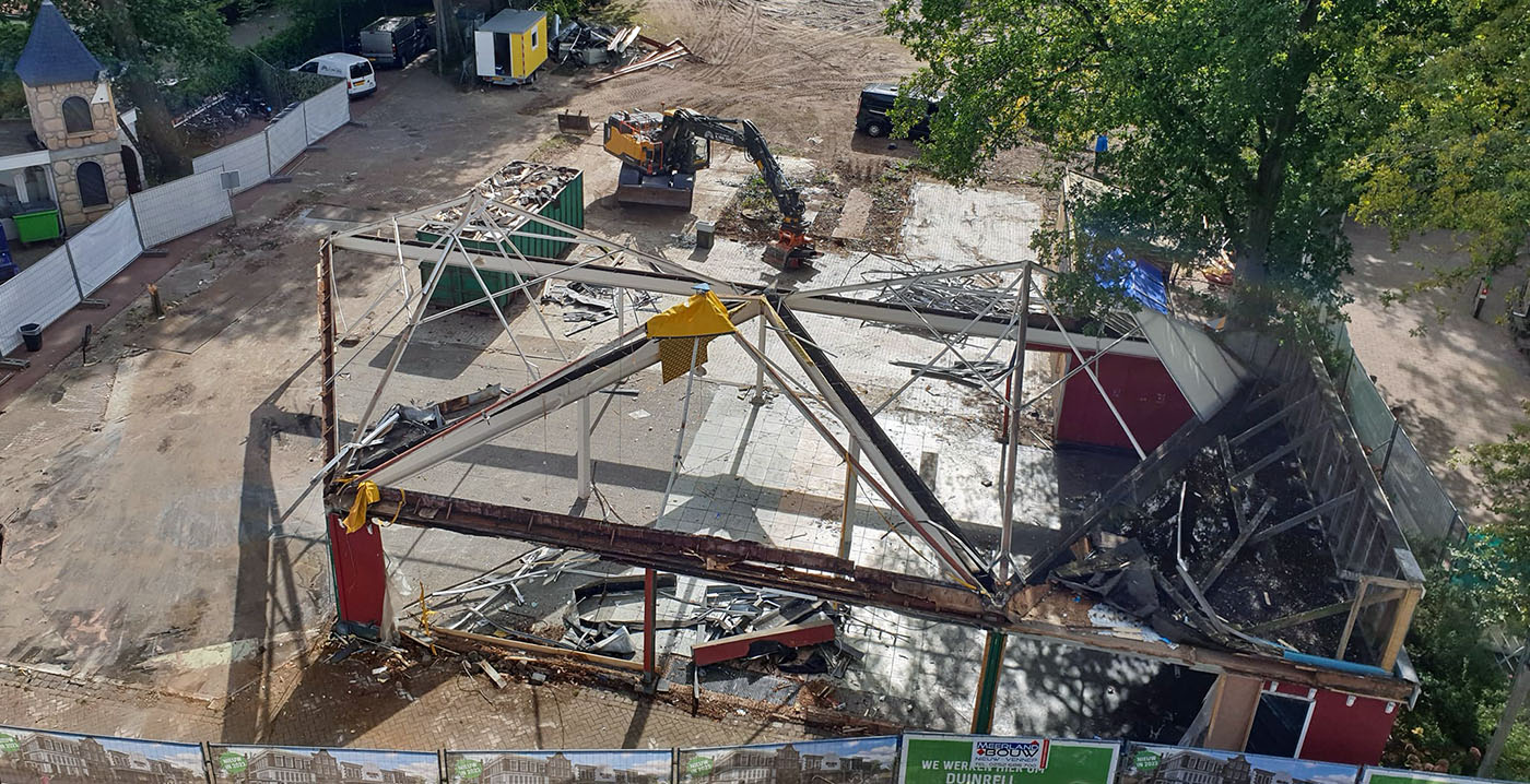 Foto's: Duinrell start sloopwerkzaamheden voor nieuw themagebied