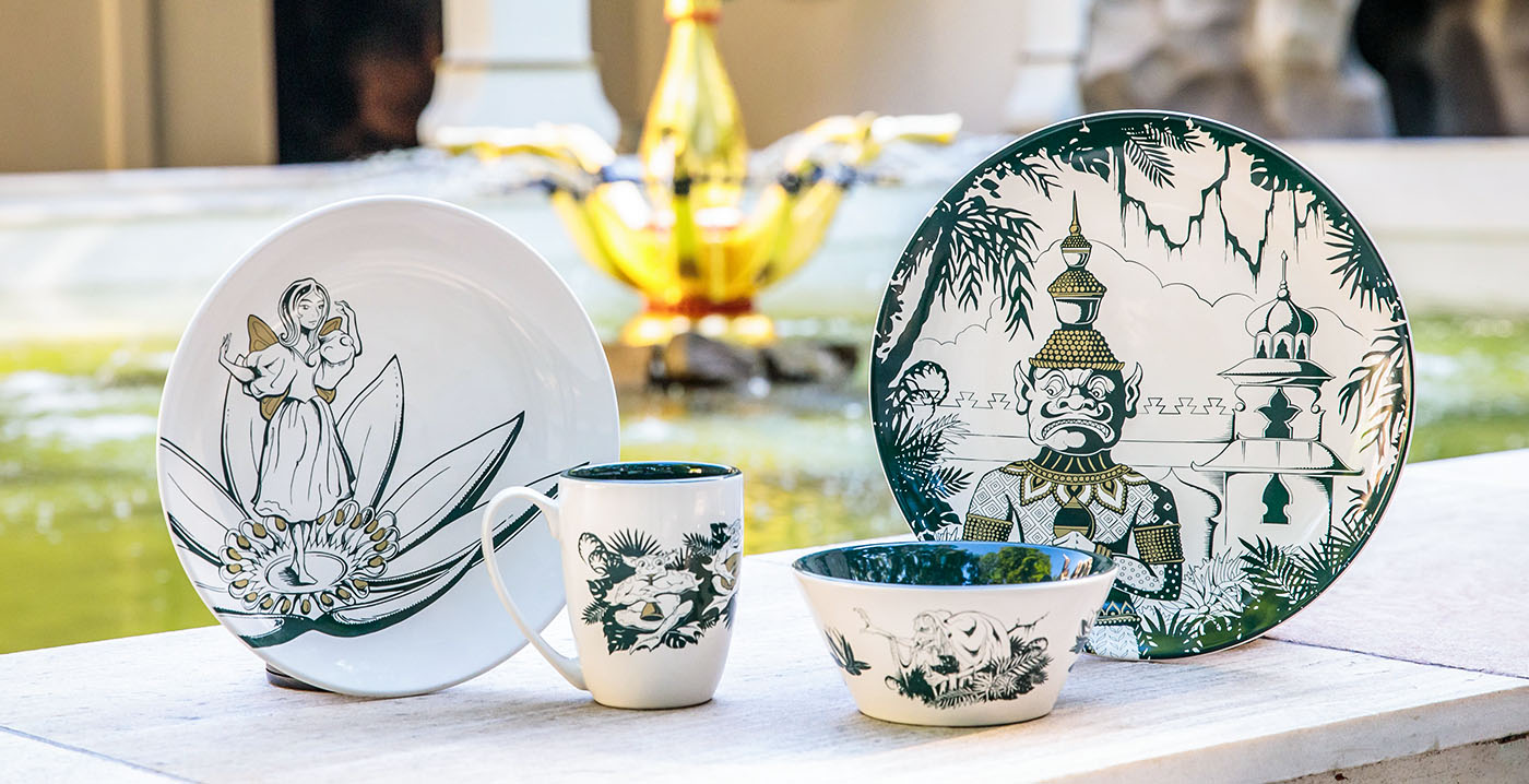 Nieuw Efteling-servies staat in het teken van De Indische Waterlelies