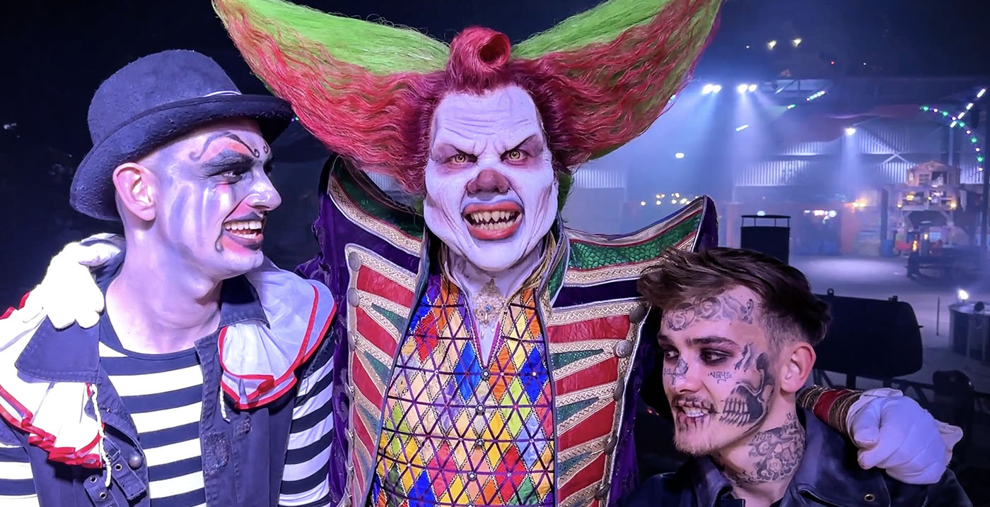 Video: Walibi's Eddie de Clown trapt Halloween Fright Nights 2022 af
