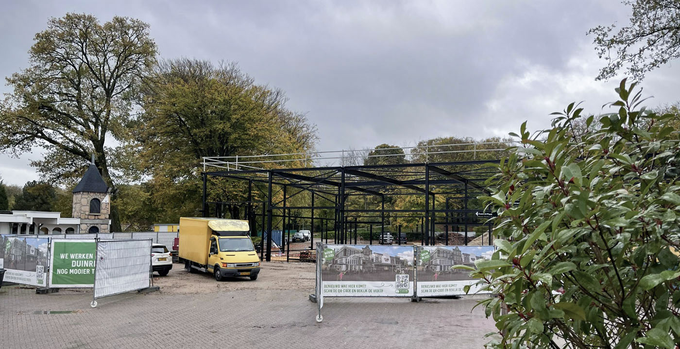 Werkzaamheden voor nieuw themagebied Duinrell gaan de hoogte in