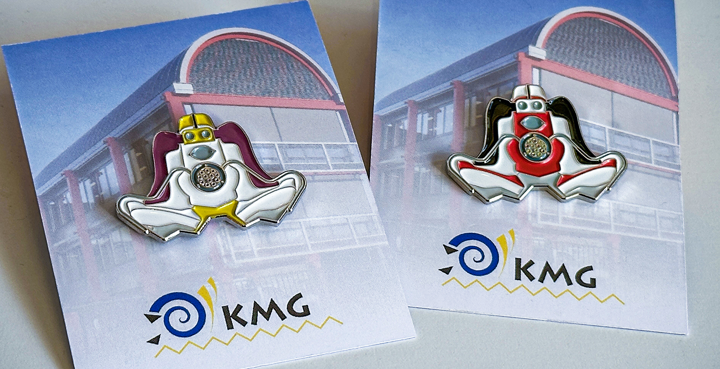 Voor de verzamelaars: twee nieuwe pins van attractiebouwer KMG Rides