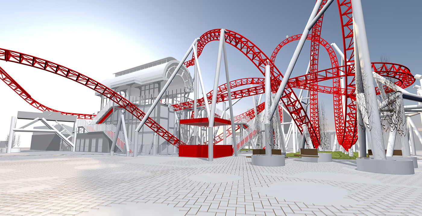 Pretpark in Oostenrijk voegt grote achtbaan toe: Wiener Looping