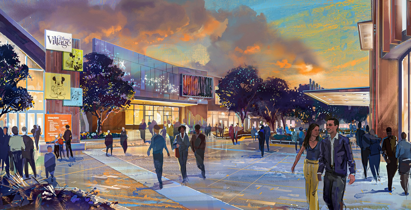 Disneyland Paris onthult nieuw ontwerp voor transformatie Disney Village