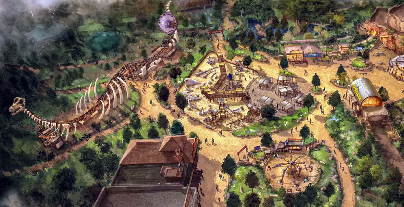 Nieuwe attracties in dinosaurusgebied Deens pretpark