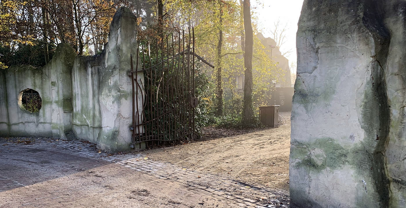 Foto's: voormalig voorplein Spookslot weer toegankelijk in de Efteling