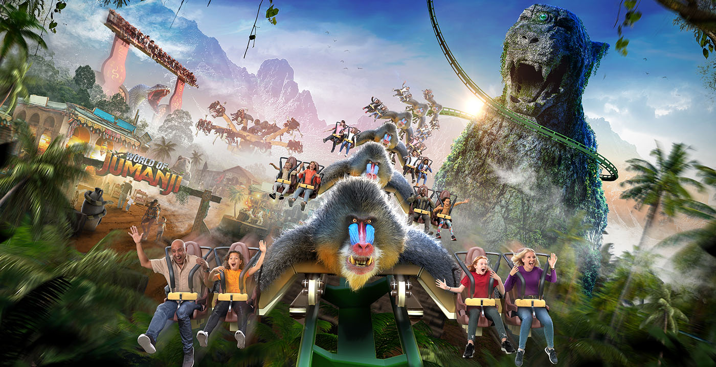 Attractiepark in Engeland deelt details van nieuw Jumanji-themagebied