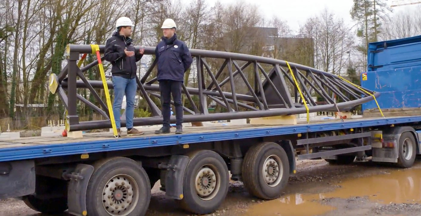 Eerste baandelen voor nieuwe rollercoaster Europa-Park gearriveerd