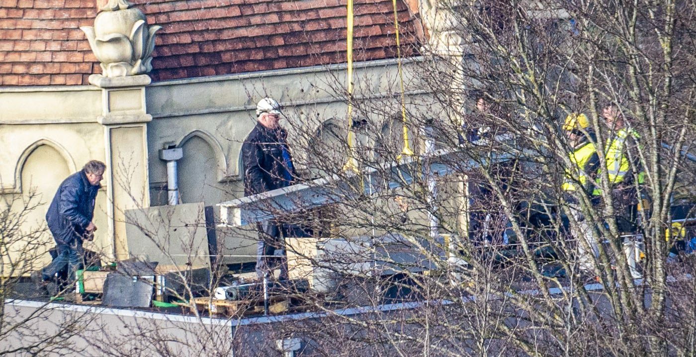 Groot onderhoud bij Efteling-attractie Droomvlucht gezien vanuit de lucht