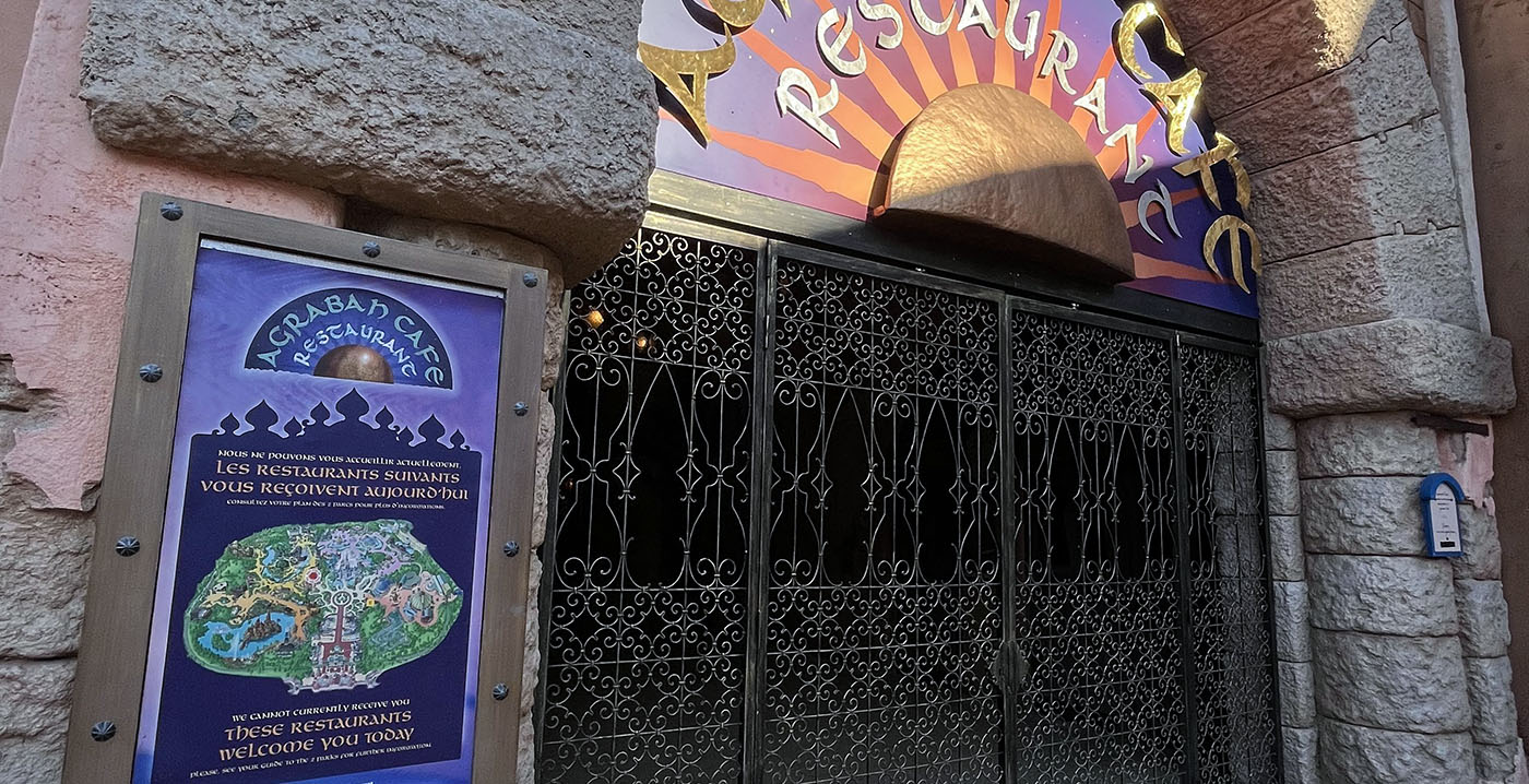 Aladdin-restaurant Disneyland Paris blijft ruim drie maanden dicht