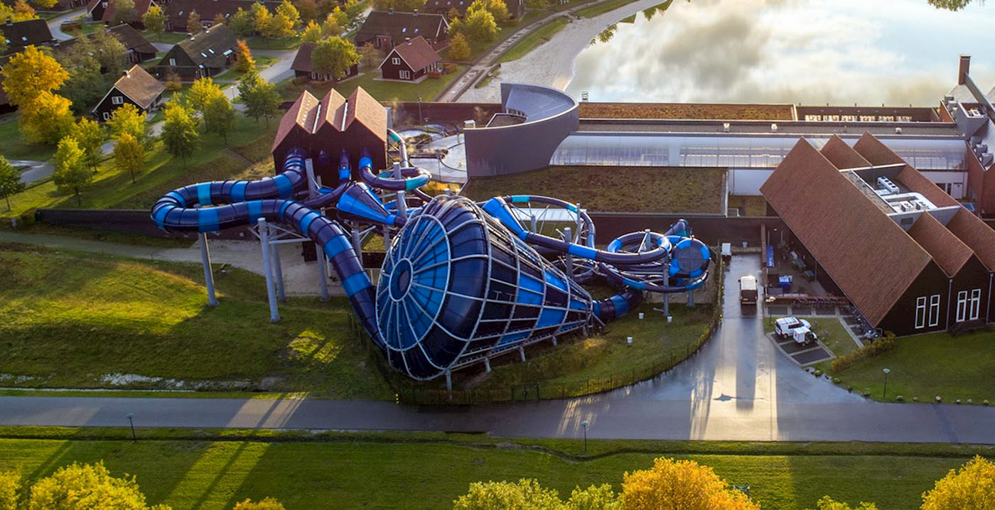 Failliete fabrikant zou nog een waterglijbaan leveren aan Drents vakantiepark