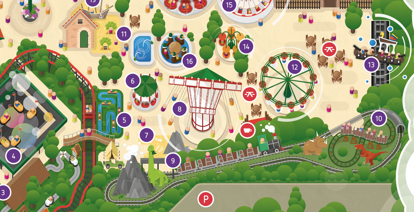 Attractiepark de Waarbeek in Hengelo introduceert nieuwe plattegrond