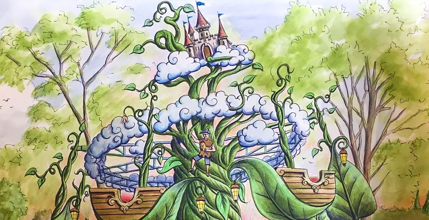 Enkhuizen, die neue Attraktion von Fairytale Wonderland, dreht sich um Jack und die Bohnenranke