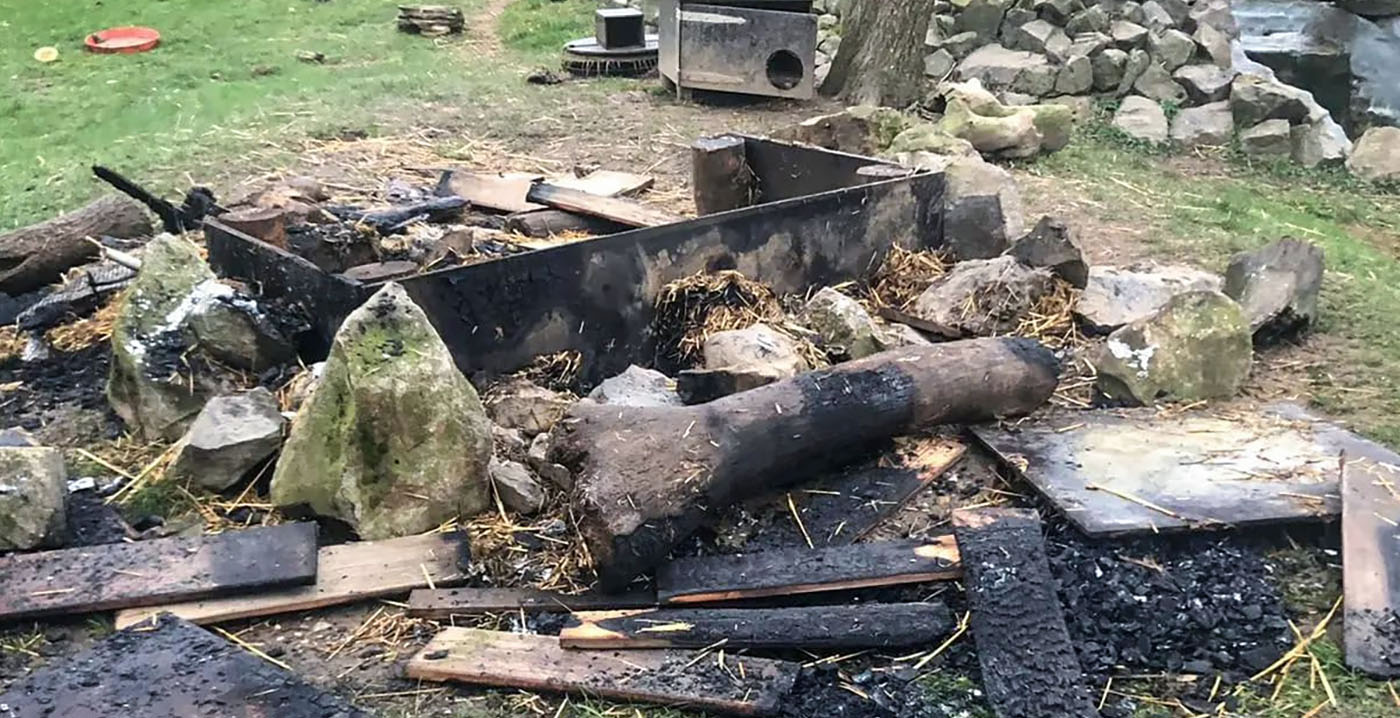 Brand in verblijf Duits dierenpark: wasberen en otters ongedeerd