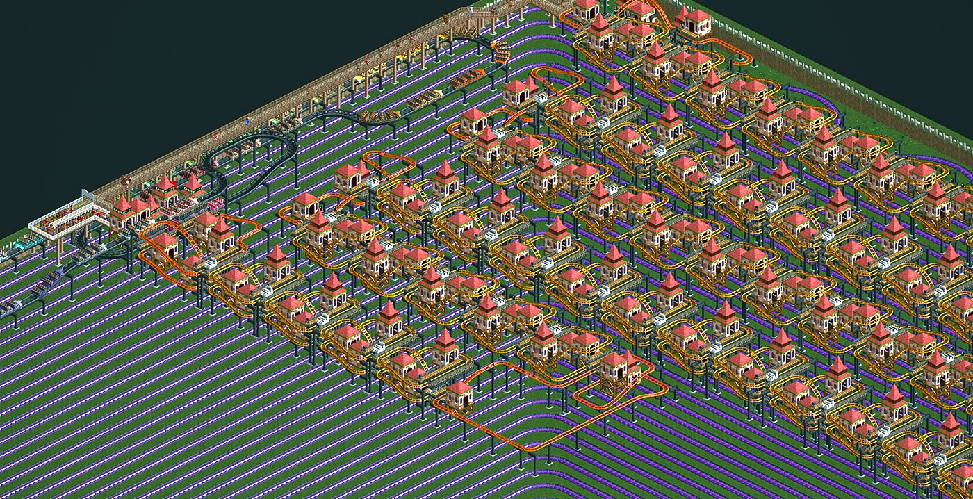 Bizar record: deze RollerCoaster Tycoon-achtbaan duurt letterlijk een eeuwigheid