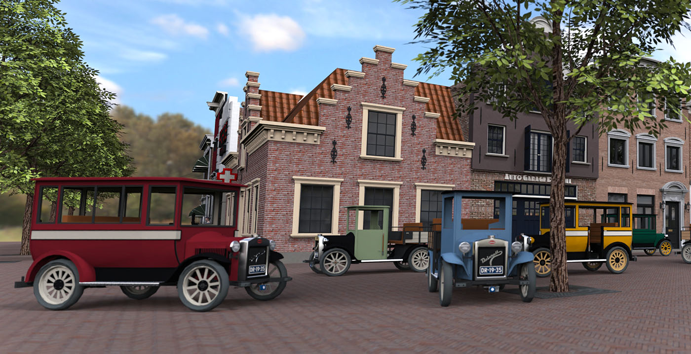 Duinrell kondigt nieuwe attractie aan voor zomer 2023: oldtimerbaan De Oude Lijnbaan