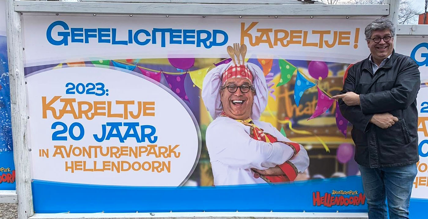 Avonturenpark Hellendoorn viert twintigjarig jubileum van personage Kareltje