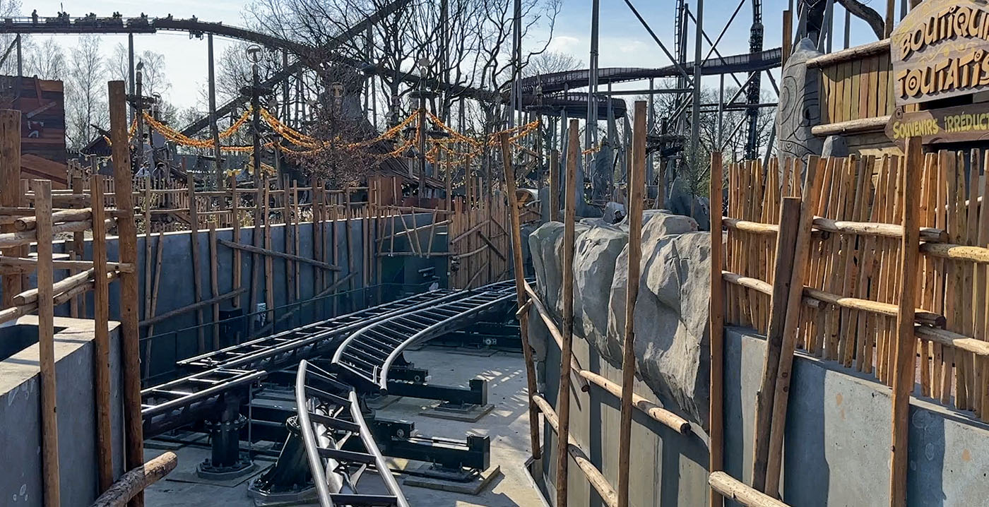 Video: zo werkt de ingenieuze wissel bij de nieuwe lanceerachtbaan in Parc Astérix