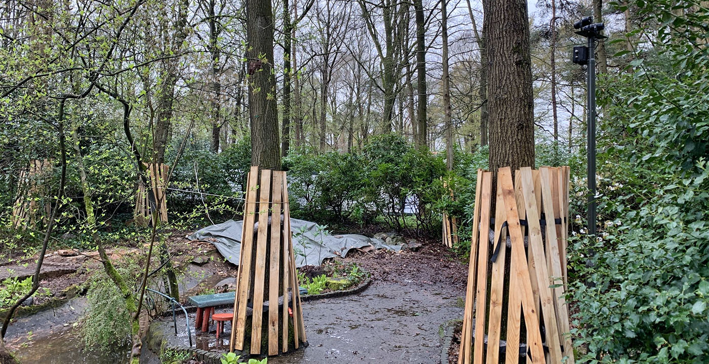 Foto's: Efteling sloopt paddenstoelenhuisjes uit 1952 in het Sprookjesbos