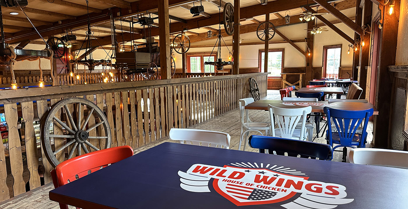 Das neue Hühnerrestaurant in Slagharen heißt Wild Wings: House of Chicken