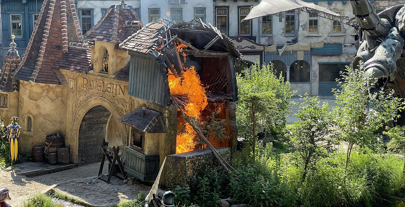 Video: weer brand uitgebroken in decor van Efteling-show Raveleijn