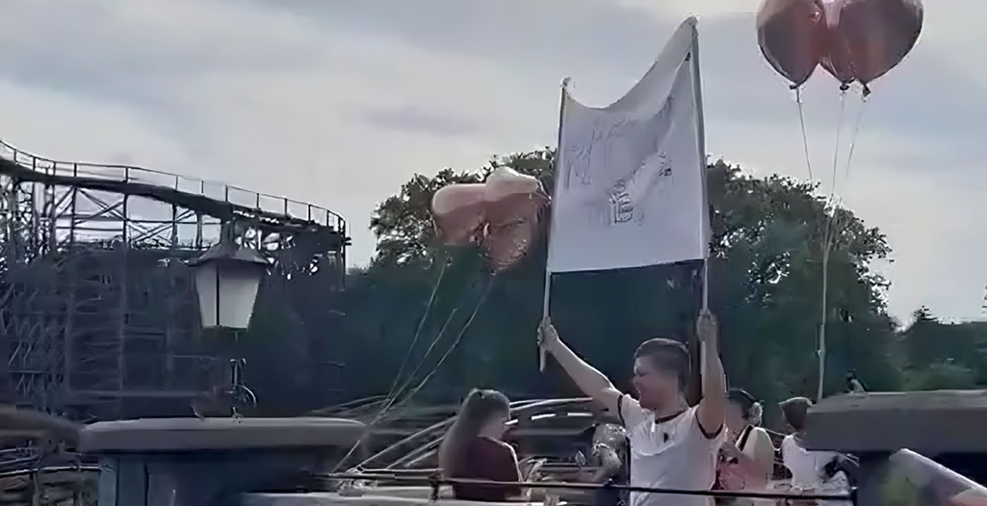 Video: Efteling-bezoeker vraagt vriendin ten huwelijk met spandoek