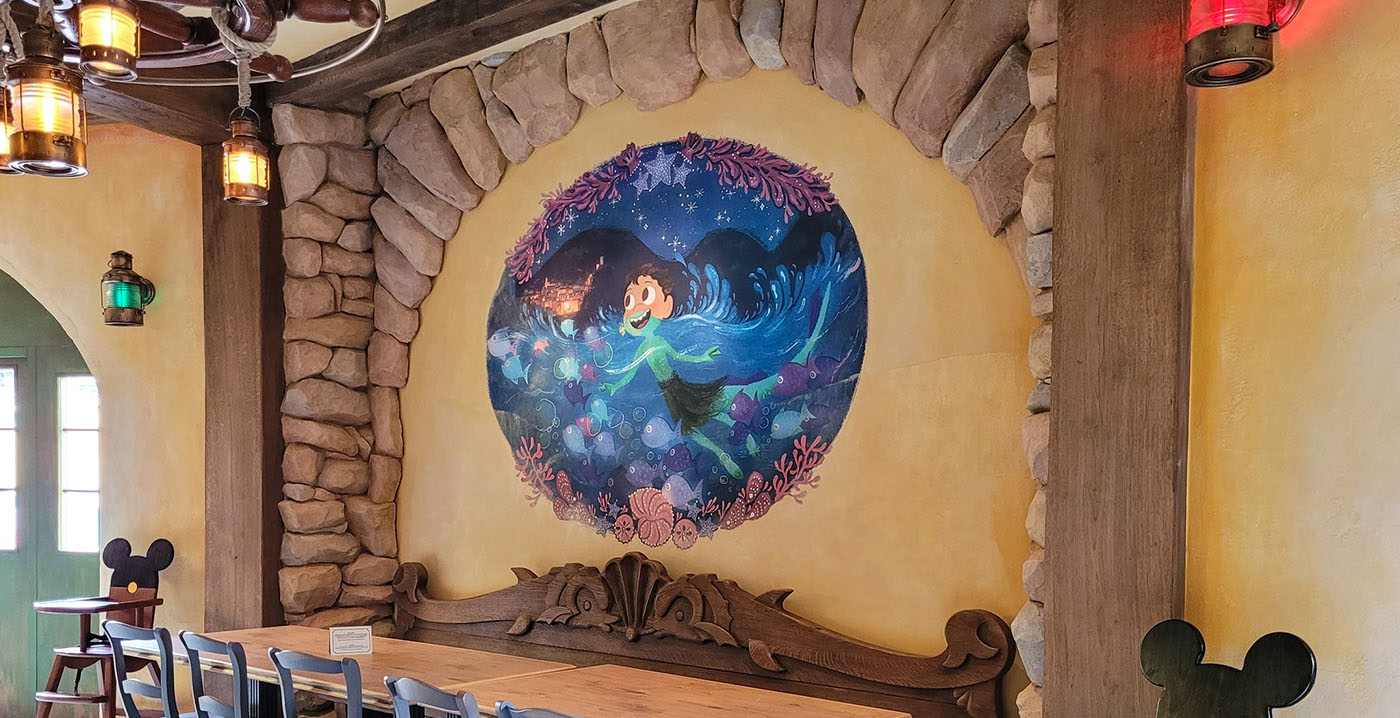 Disneyland Paris: la sala da pranzo è stata realizzata attorno al film Pixar Luca