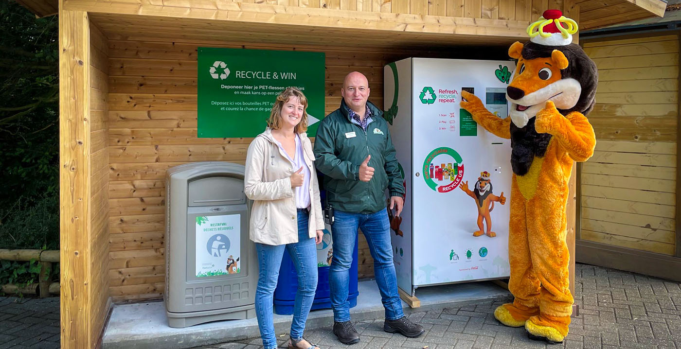 Chance auf Freikarten beim Recycling in einem belgischen Vergnügungspark