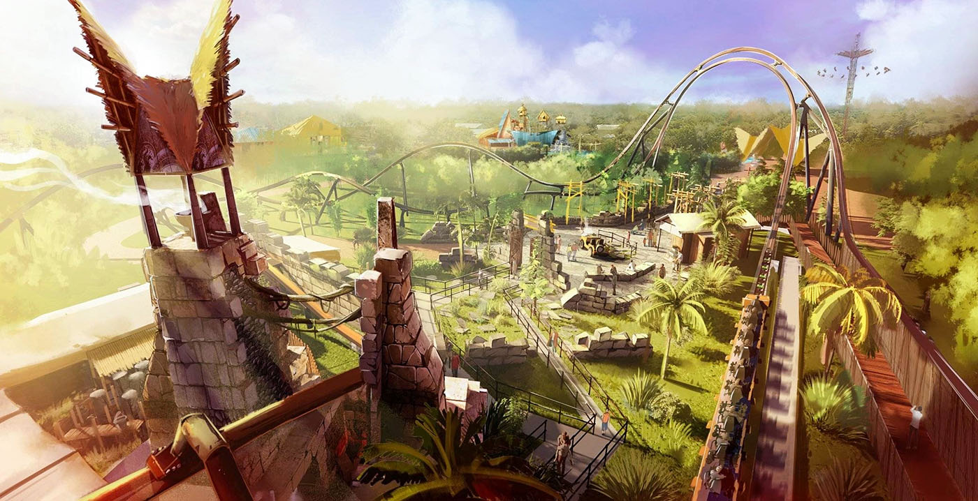 Uniek in Europa: Frans Walibi-park onthult ontwerpen van nieuwe achtbaan Mahuka