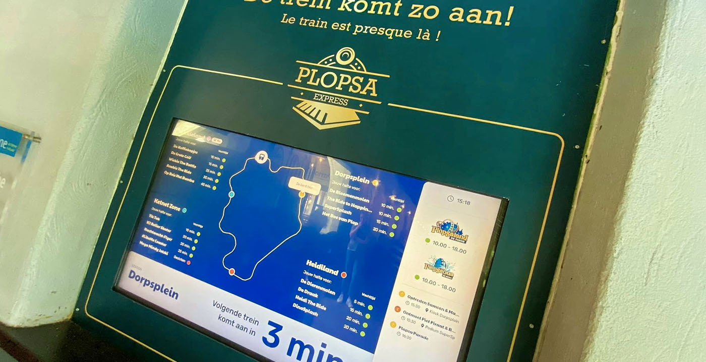 Plopsaland toont bezoekers waar treinen zich bevinden dankzij gps-trackers