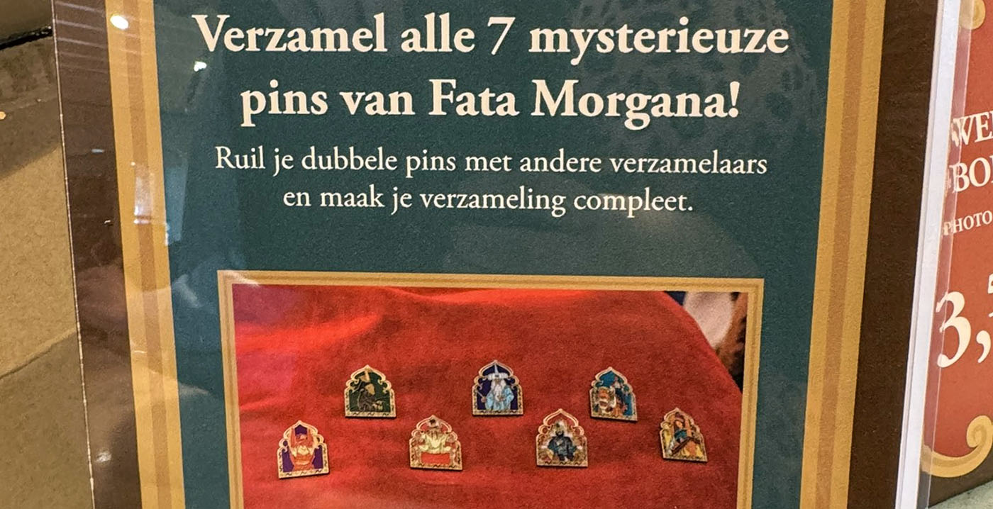 Nieuwe pincollectie Efteling staat in het teken van Fata Morgana