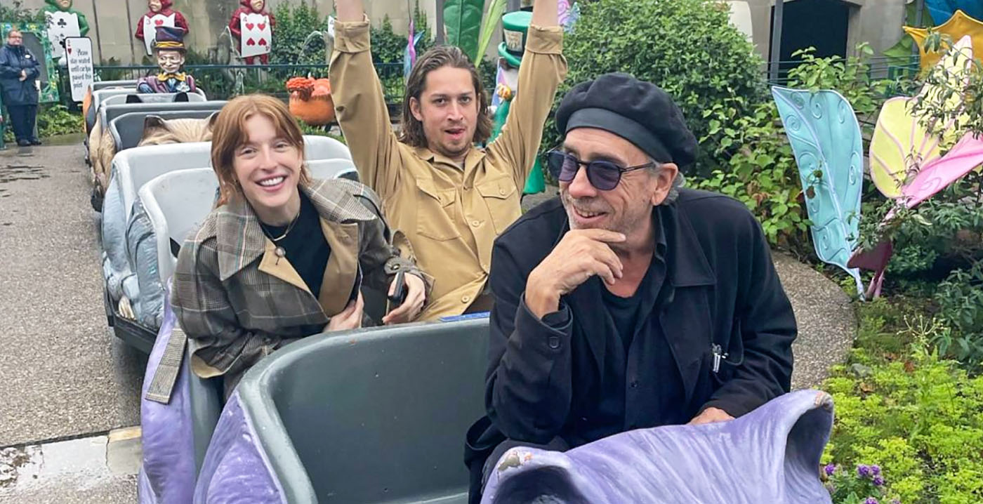 Beroemde filmmaker Tim Burton duikt op in Engels pretpark