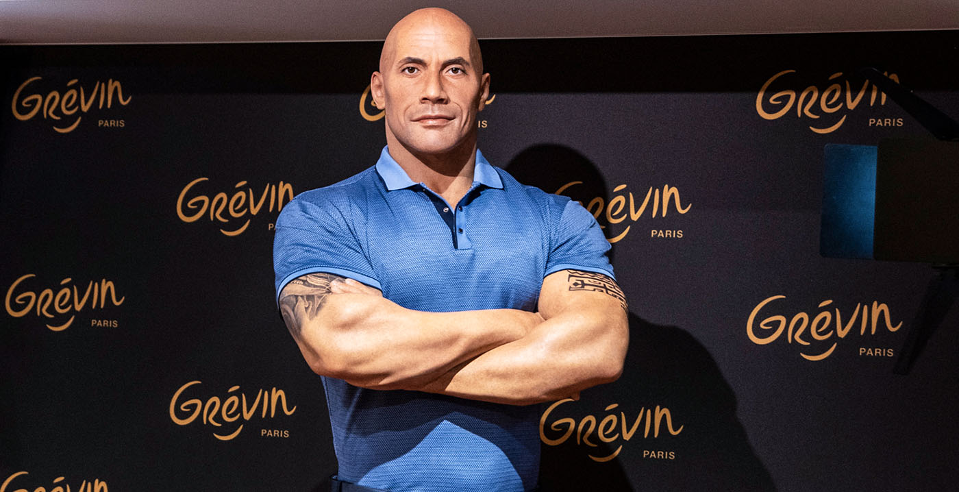 Kritiek op Frans wassenbeeldenmuseum vanwege te witte Dwayne Johnson