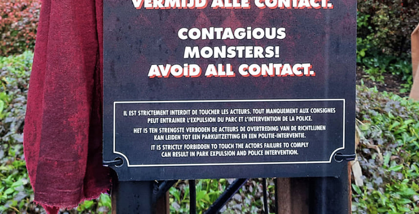 Walibi Belgium waarschuwt bezoekers: val halloweenacteurs niet lastig