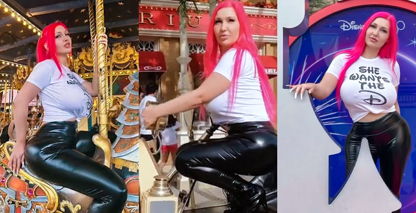 OnlyFans-model doet pikante fotoshoots in Disneyland Paris