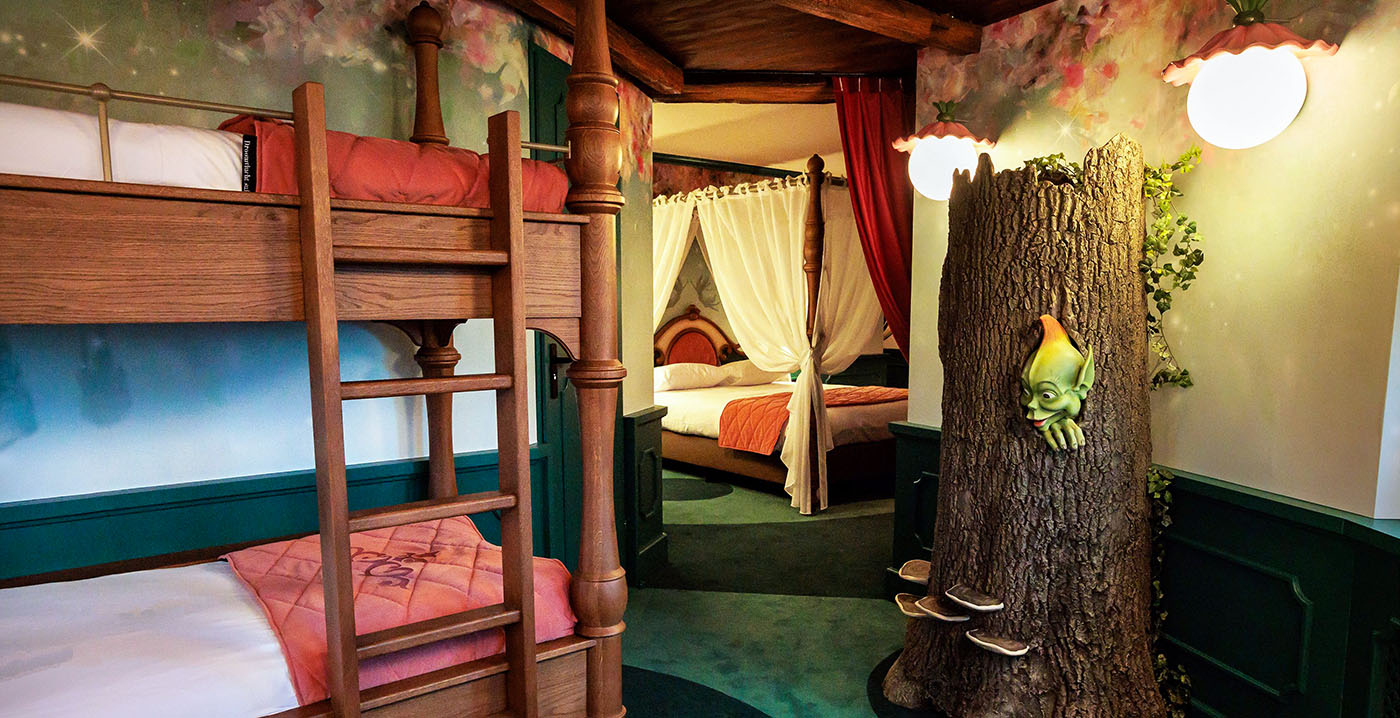 Foto's: kijk binnen in de nieuwe Droomvlucht Suite in het Efteling Hotel