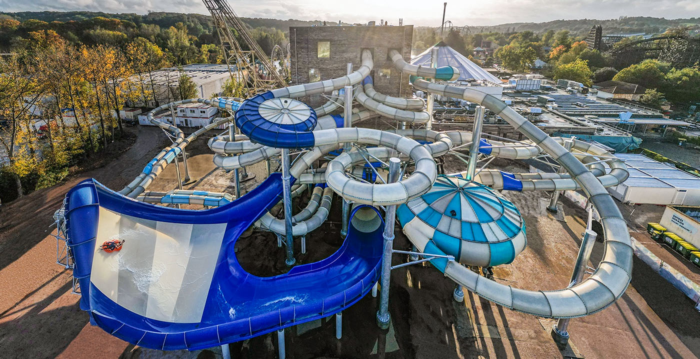 Vier nieuwe glijbanen in Walibi-zwembad Aqualibi nu open voor publiek