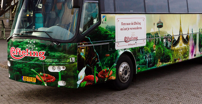 Let op: voorlopig geen bussen tussen Tilburg en de Efteling