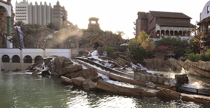 Brand bij waterbaan in Phantasialand