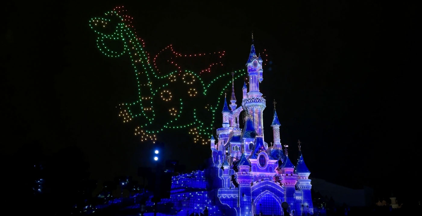 Nieuw dronespektakel in Disneyland Paris: technisch hoogstandje met nostalgisch tintje