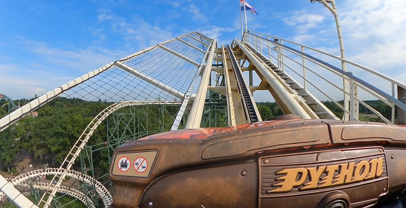Nóg minder attracties open in de Efteling: ook de Python dicht