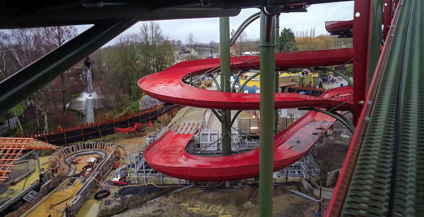 Video: Bellewaerde Park toont dronebeelden van nieuwe attractie