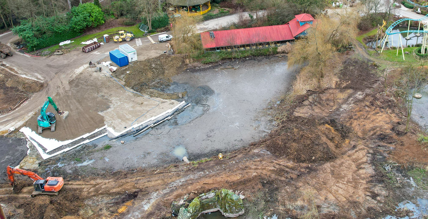 Foto's: Walibi Belgium start werkzaamheden voor nieuwe achtbaan