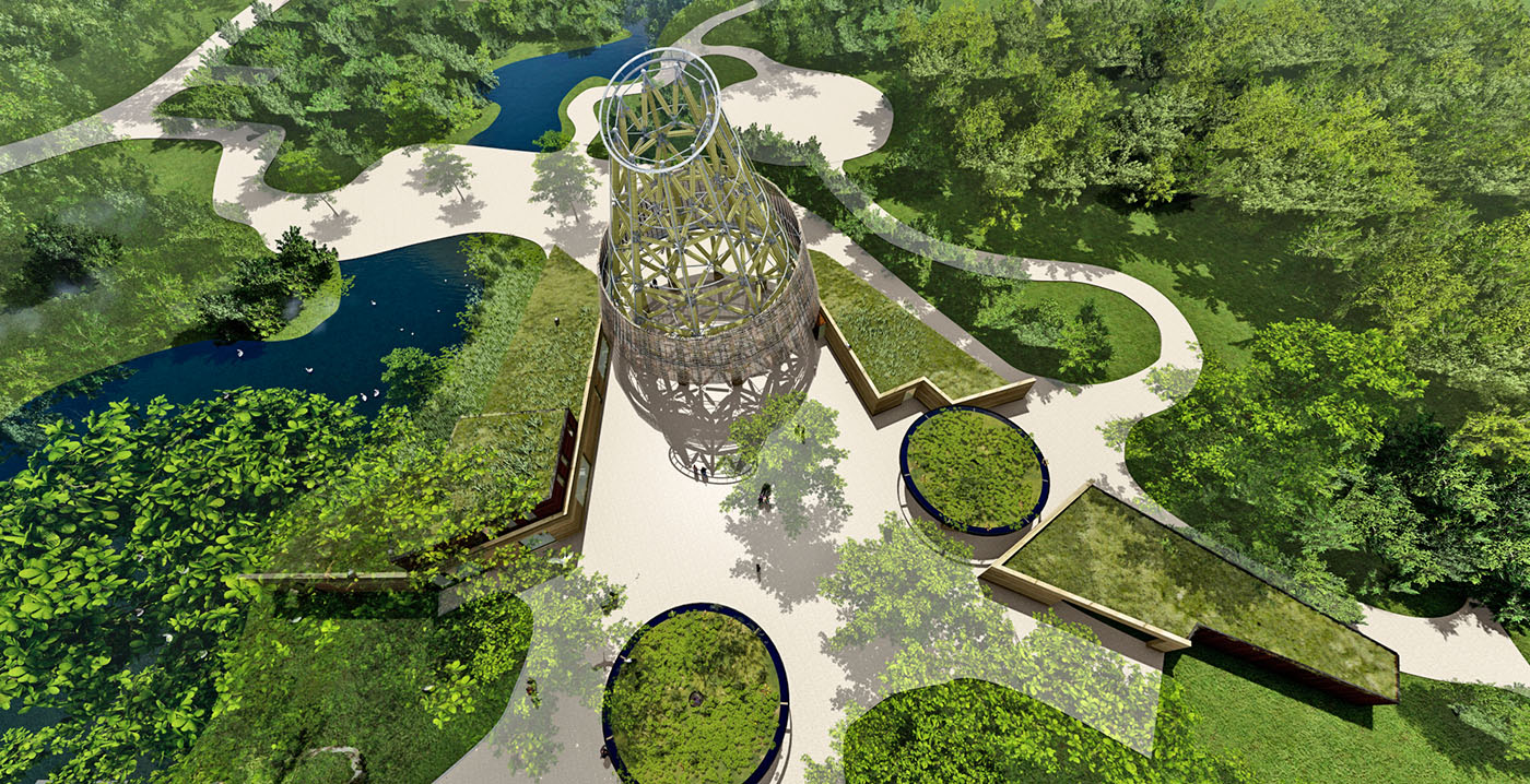 Nieuwe blikvanger bij Zoo Planckendael: hoogste bamboetoren van Europa