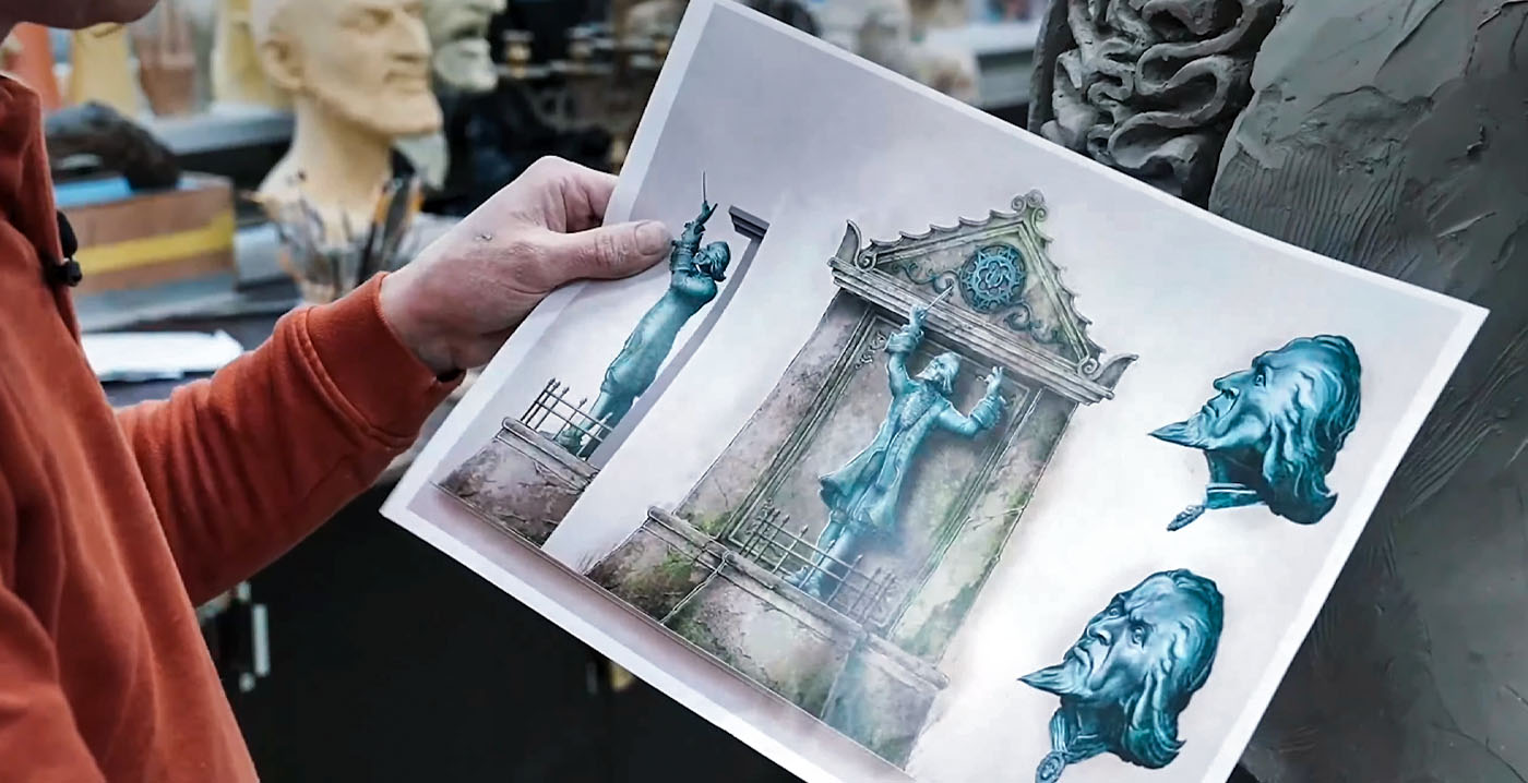 Mysterieuze dirigent krijgt eigen standbeeld bij nieuwe Efteling-attractie Danse Macabre