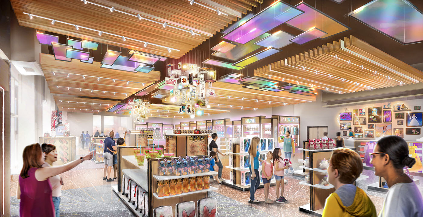 Disneyland Paris: nieuw interieur voor winkels in Disney Village